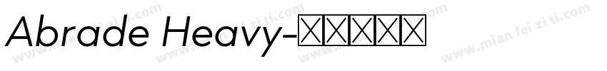 Abrade Heavy字体转换